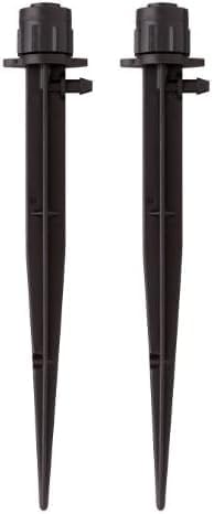 Orbit 67110 1/4" Barb Drip Irrigation Drip Micro-Bubbler on 6" Stake (Pack of 2)