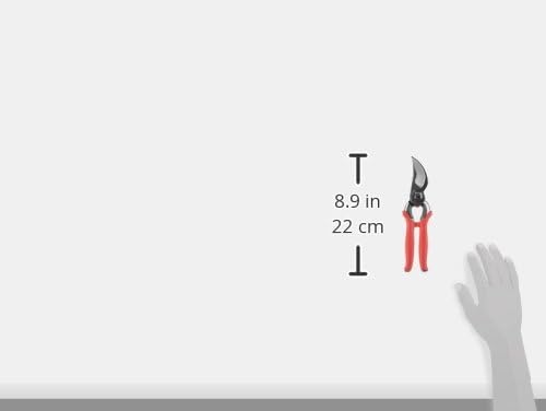 Corona BP 7100D Forged Steel DualCUT Bypass Hand Pruner - 1 inch Cut Capacity Stem and Branch Garden Shears, Red