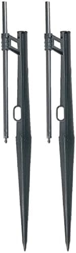 Raindrip 384R0UB 13 High Density Stakes with 8-Inch Adjustable Risers, 1 Count (Pack of 2), Black