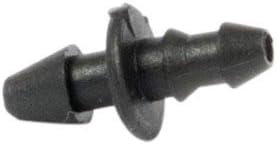 USA MADE - 100-Pack Universal Drip Irrigation Barb Adapter Coupling 1/8" - 1/4" Lateral Tubing Line Connector Insert for - Hydroponics, Garden Watering