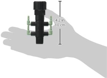 Orbit 67060 Quad Riser Adapter Manifold Full-Flow, Black (Pack of 2)
