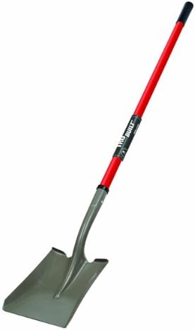 Truper 31657 Tru Built 47-Inch Square Point Shovel, Long Handle, Fiberglass