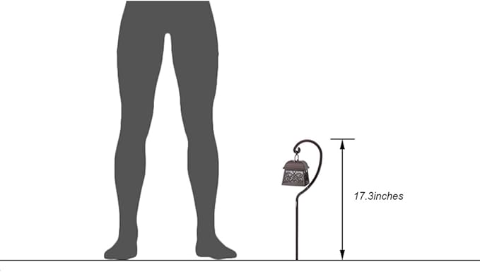 Maggift 4 Pack 22 Inch Hanging Solar Lights Multipurpose with 4 Shepherd Hooks Outdoor Solar Coach Lights