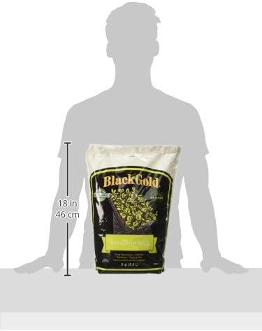 SUNGRO HORTICULTURE Black Gold 1311002 8-Quart Seedling Mix, ba