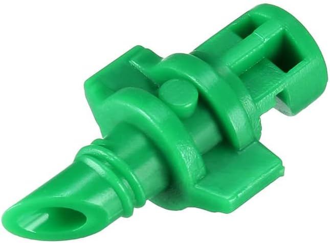 uxcell Micro Sprayer Fan Jet, 180 Degree Refraction Atomized Dripper Hydroponic Garden Irrigation, 50 Pcs (Green)