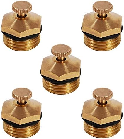 Messing Sprinkler 5Pcs Adjustable Centrifugal Atomizing Nozzle Brass Micro Jet Agricultural Spray Tool for Garden Agricultural Irrigation 1/2" Dn15