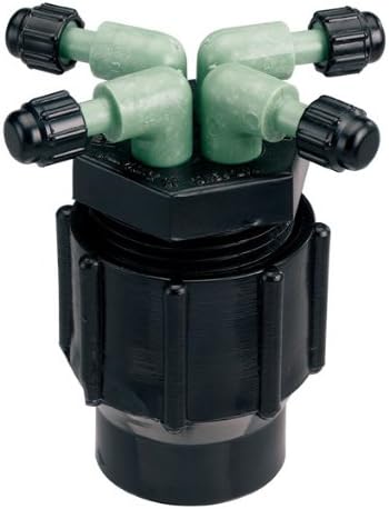 5 Pack - Orbit Drip System 4 Port Watering Manifold for 1/4 Inch Tube