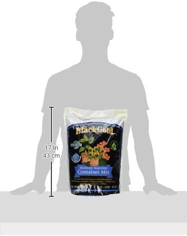 Sun Gro 1413000.Q08P Black Gold Moisture Supreme Container Mix with Resilenece