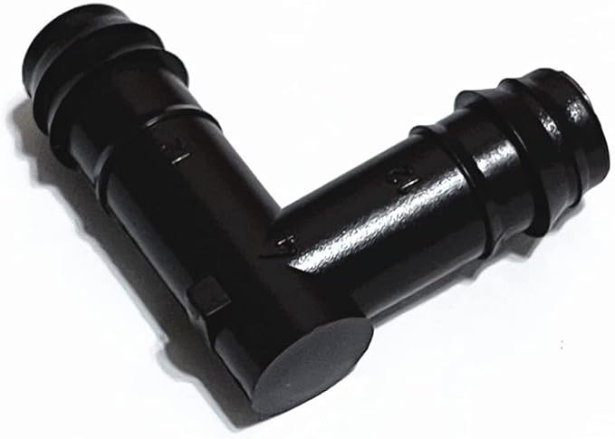 NETAFITM Drip Irrigation Barbed Fittings,3/8" 12MM Drip Tubing Coupler Elbow Tee Reducer (Elbow - 12mm (3/8"), 1 Count)