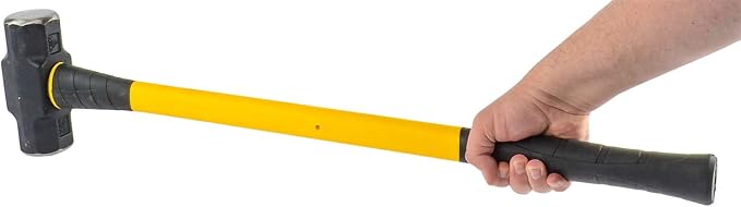 Performance Tool M7115 12-Pound Sledge Hammer With Fiberglass Handle, Yellow,black