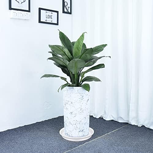 4 Pack of 16 inch Plant Saucer White, Bird Bath Bowls, Heavy Duty Plastic Plant Saucer Round White