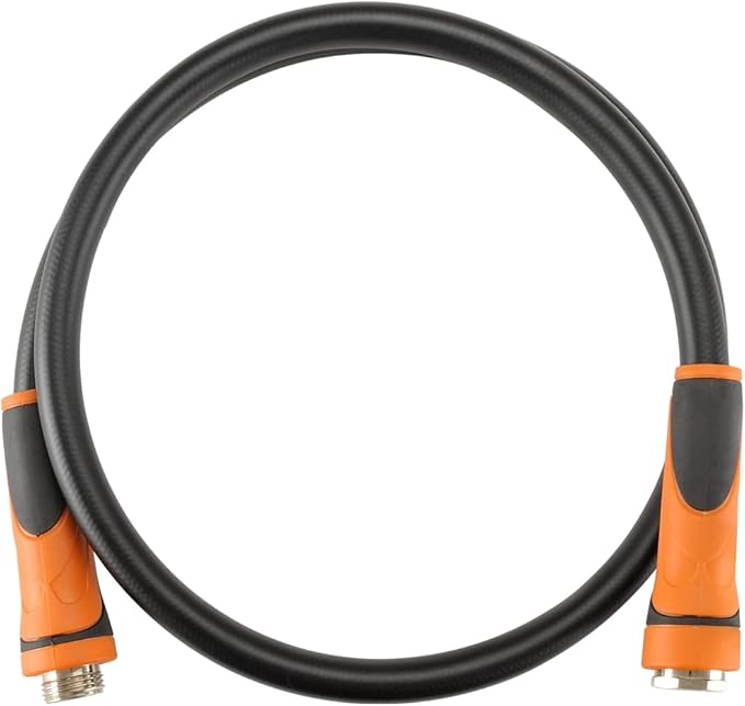 Giraffe Tools Garden Leader Hose 5/8 inch x 5ft, Short Water Hose Heavy Duty, Flexible, Lightweight Hybrid Hose with Swivel Handle, Male to Female Fittings