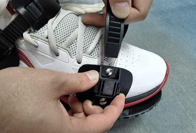 Lawn Aerator Shoes- with Upgraded Strap Design and Non-Slip Adjustable Snap-Soil Yard Aerator Tool for Aerating Patio Garden-Pre-Assembled Grass Aerator Shoes for Lawn