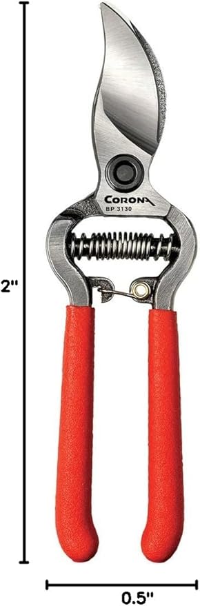 Corona BP 3130 038313000080 ClassicCUT Forged Bypass Hand Pruner, 1/2-inch cut, Brown/A