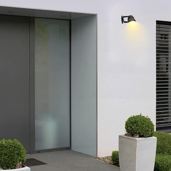 110V Landscape Spotlight,LED Landscape Lighting Outdoor for Flag Pole Light,IP65 Landscape Lights 3000k Garden Light 6FT Cord with US 3 Prong (Base,Stake Included) (5, Watts)