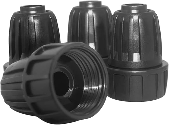 Hooshing 4PCS 1/2 Inch Drip Irrigation Tubing to Faucet Garden Hose Adapter 3/4" to 1/2" Irrigation Hose Adapter Reusable Connector Fittings for Garden Supplies
