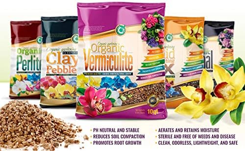 Coarse Vermiculite - Made in USA for All Indoor/Outdoor Plants & Flower Gardens - Horticultural Soil Amendment Additive Conditioner Grow Media for Hydroponics, Mushroom Cultivation and more!