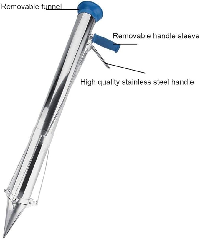 Long Handled Bulb Planter Tools and Vegetable Seedling Tool Manual Plant Transplanter Bulb Planter