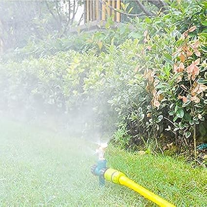 Joywayus Brass Misting Spray Nozzle 3/4" GHT Male 4-Holes Garden Sprinklers Irrigation Connector Water Sprinklers Mister Heads Fitting with Filter Mesh (Pack of 2)