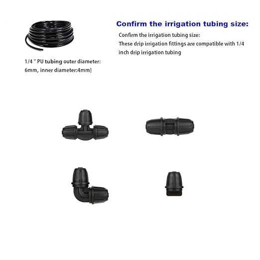 1/4" Drip Irrigation End Plug: Lock Barbed Fittings Fit 1/4" Irrigation Tubing - Drip Line Parts Cap for Drip System Gardeners (30pcs)