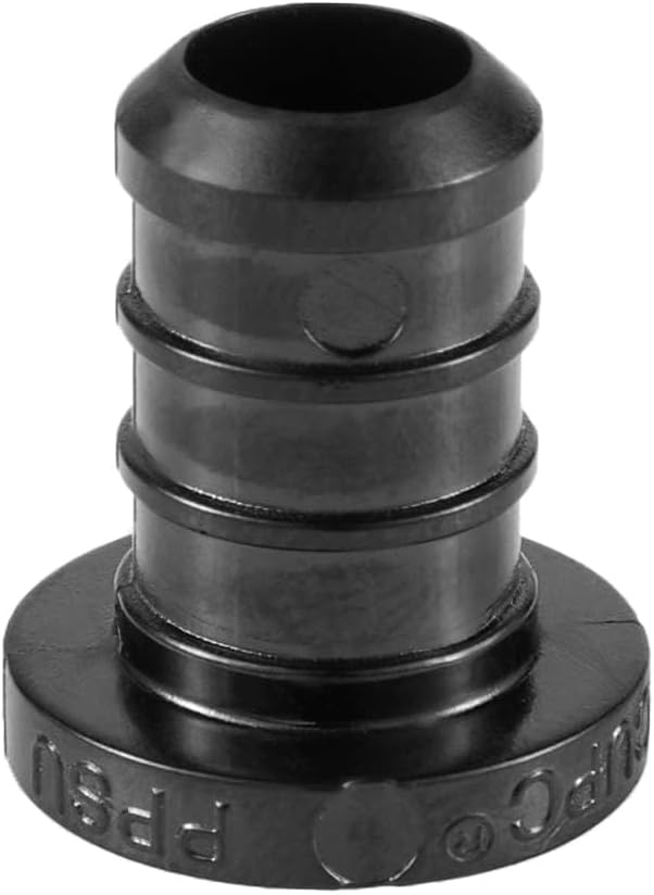 50-Pack EFIELD Pex Fittings Poly PPSU Barb Crimp 3/4-inch Plug (End Cap), ASTM F2159