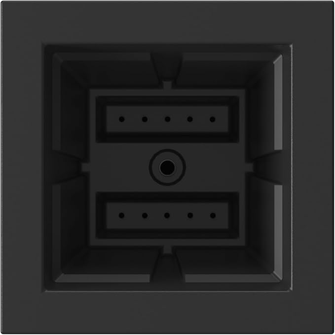 Mayne Fairfield 16-Inch Square Planter – Self-Watering, Weather-Resistant Planter for Flowers – Durable Outdoor Design for Patio, Porch, or Entryway