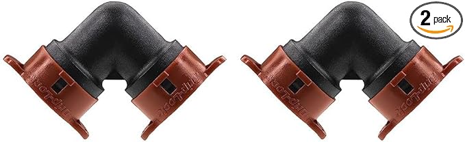 Orbit 67490 1/2" Drip-Lock Drip Irrigation Elbow (Pack of 2)