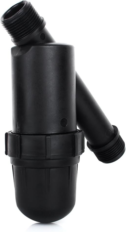 Estink Irrigation Filter, 3/4in Screen Irrigation Filter Y Water Filter Strainer Stainless Steel Screen Inline Filter Mesh Conditioning Strainer 120 PSI for Garden Greenhouse Agricultural