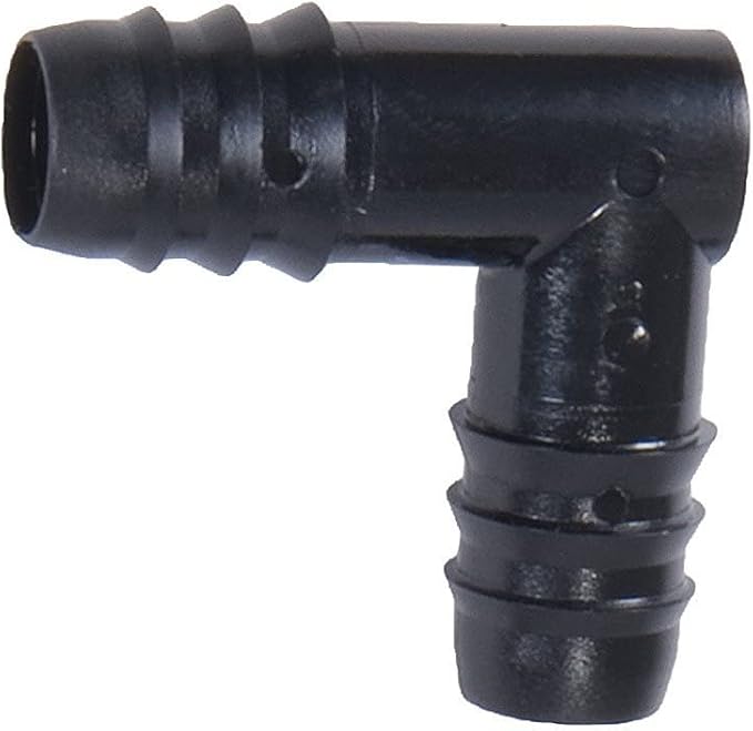 Irrigation Fittings Kit for 1/2" Tubing 20 PIECE SET - 5 Tees, 5 Couplings, 5 Elbows, 5 End Cap Figure 8 Plugs - Barbed Connectors (For Rain Bird 16mm .520 ID and Compatible Drip or Sprinkler Systems)