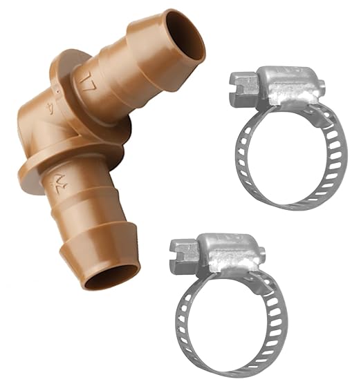 LECTO Universal 5/8", 1/2", .700" Drip Line Repair Kit – Elbow, 1