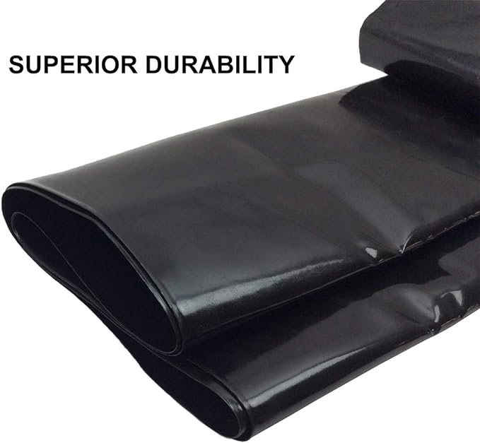 Small Pond Liner, 4 x 7 Feet 20 Mil Pond Liners for Outdoor Ponds, Black LDPE Pond Liner for Waterfall, Fish Ponds, Garden Fountain