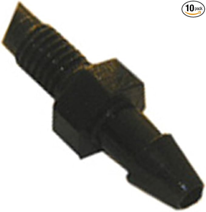 LASCO 15-8262P Drip Micro Irrigation Threaded with Barb 1/4-Inch Coupling, 10-Pack