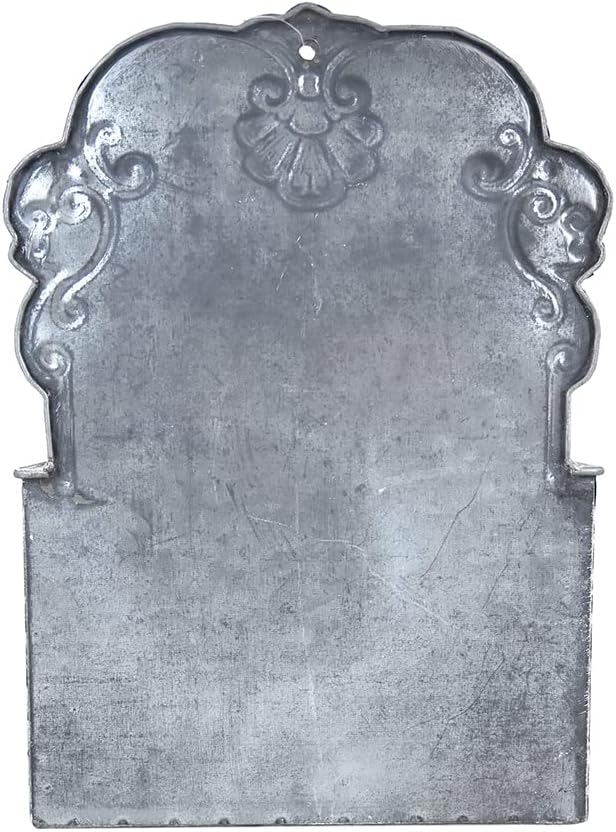 All Chic Metal Wall Planter Wall Mount Planter Wall Vases for Flowers Shabby Chic Wall Decor for Rustic Farmhouse Wall Outdoor Decor (White)…