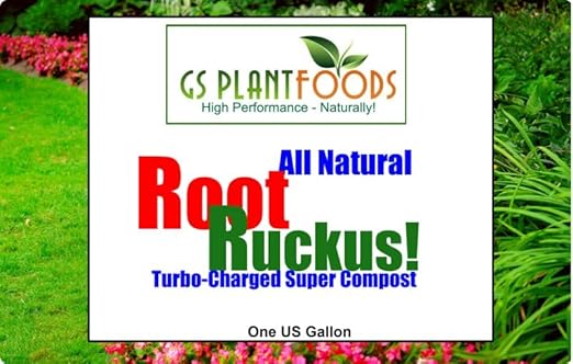 Root Ruckus Compost Fertilizer Organic - Turbo Charged Compost for Plants - Humic Acid & Sea Kelp Nutritional Root Supplement for Lawns, Soil, Shrubs & Vegetables - 1 Gallon