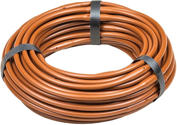 Orbit 67364 - 1/4" x 50' 1/2 GPH Pressure-Compensating Drip Emitter Tubing Brown