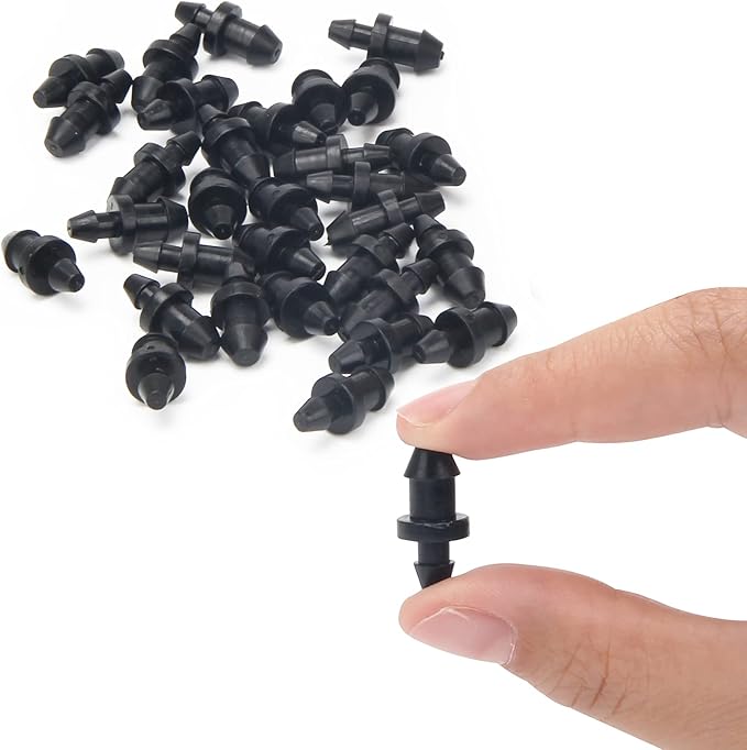 150 Pieces Drip Irrigation End Plugs Coolrunner Goof Plugs for Drip Irrigation Black Plug Drip Irrigation Tube End Closure Irrigation Garden Lawn Supplies