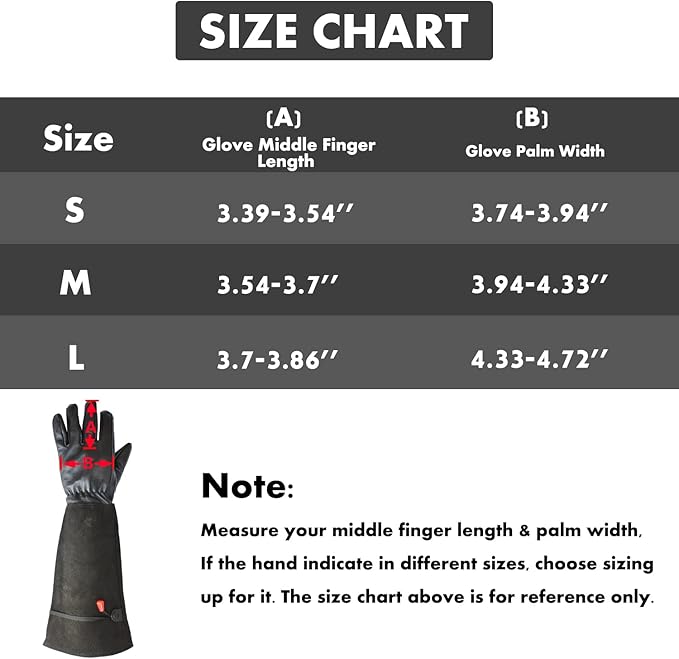 Cactus Gloves, Garden Gloves for Women Men Thorn Proof, Professional Puncture Resistant Gloves for Rose Pruning & Cactus, Long Leather Garden Gloves (Professional Thorn Proof) (Medium, Black)