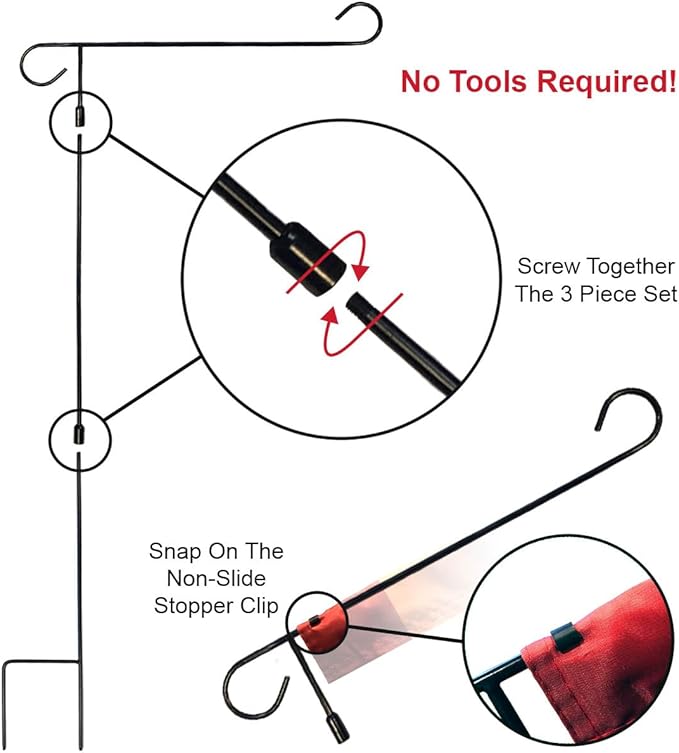 WinCraft Giants Garden Flag with Stand Holder Flagpole