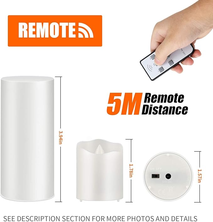 Rechargeable Tea Lights LED Flameless Christmas Candles, Set of 6 Electric Votive Tealights Flickering Candle with Remote Timer and Charging Holder for Home Centerpiece Party Holiday Decorations