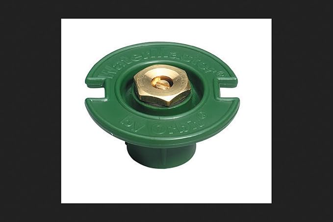 Orbit 54024 Plastic Flush Head Sprinkler with Brass Full Pattern Spray Nozzle