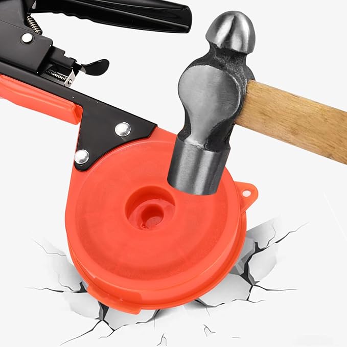 SUCA Plant Tying Machine, Plant Tape Cattle Panels for Garden,Plant Vine Tying Tool with 10000pcs Staples 21 Rolls Tape Plant Tape Gun for Grapes,Tapener (tapetool set1pcs), Red