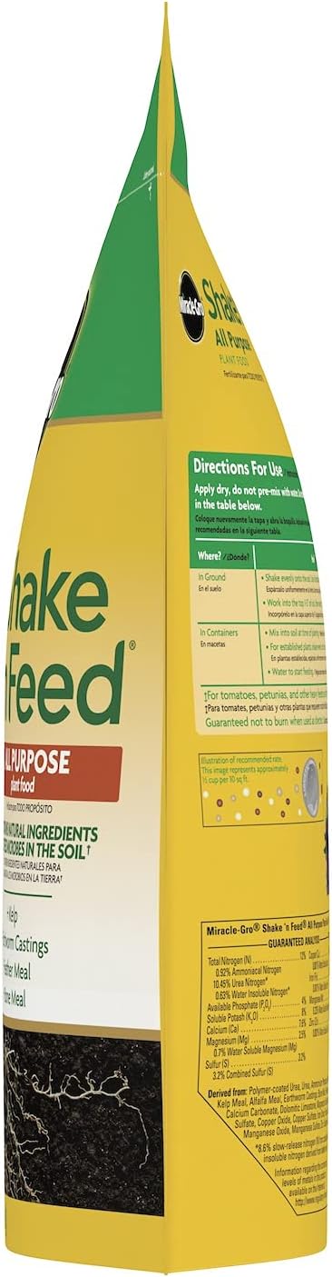 Miracle-Gro Shake 'N Feed All Purpose Plant Food Refill Bags, Plant Fertilizer, 8 lbs. (4-Pack)