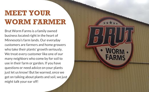 Brut Cow Compost - 5 Quart - Nutrient-Rich Fertilizer for Thriving Gardens - Safe, Pure, and Effective