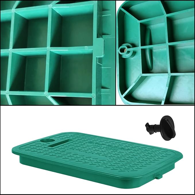 12x17 Valve Box Cover Lid Sprinkler Valve Box Lid Replacement Rectangular for Outside Irrigation