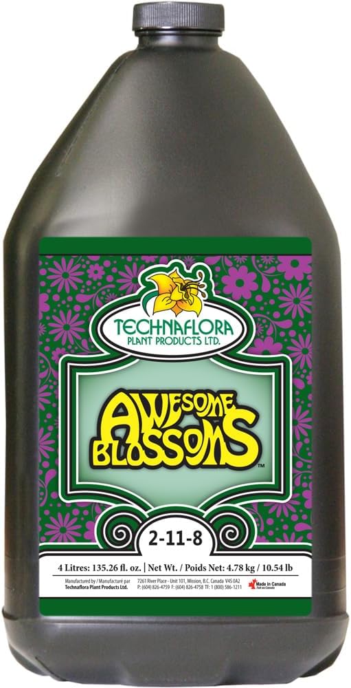 Technaflora 720665 Awesome Blossoms, 4 L fertilizers, 4 Liter, Natural (Packaging May Vary)