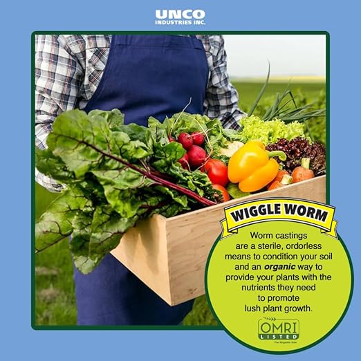 100% Pure Organic Worm Castings Fertilizer, 4.5-Pounds - Improves Soil Fertility and Aeration for Houseplants, Vegetables, Gardens, and More – OMRI-Listed and Mineral-Dense