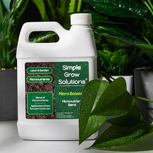 Organic Micronutrient Booster- Complete Plant & Turf Nutrients- Simple Grow Solutions- Garden & Lawn Fertilizer- Grower, Gardener- Liquid Food for Grass, Tomatoes, Flowers, Vegetables (32 Ounce)