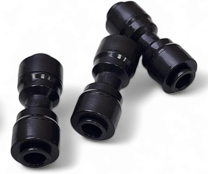 20 Pack Quick-Connect 1/4" Drip Irrigation Tee Connectors, New Coupling Fittings for 1/4 Inch Irrigation Tubing, Drip Kit (Coupling - 20 Pack)