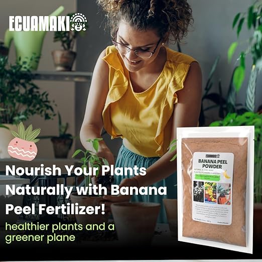 2 Pack Natural Banana Peel Powder Fertilizer, Nutrient-Rich Potassium Fertilizer, Slow Release Fertilizer for Thriving Gardens and Indoor Plant Fertilizer, 100% Pure and Concentrated