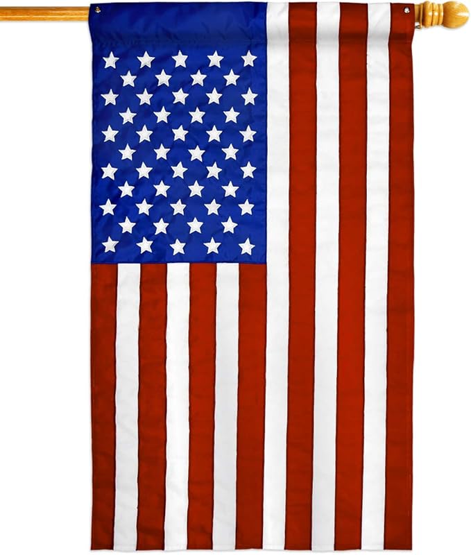 Breeze Decor Marine Corps Pack Armed Forces USMC Semper Fi United State American Military Veteran Retire Official Applique Banner Small Garden Yard Gift Double-Sided, House Flag 28" x 40", Made In USA